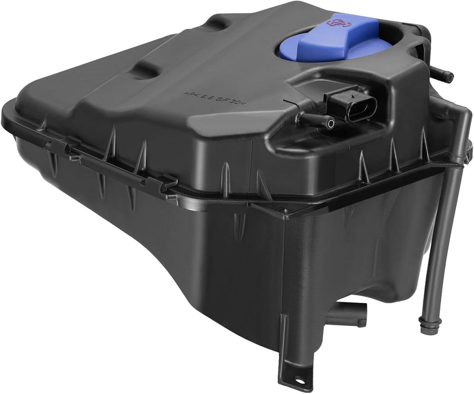 BDFHYK Engine Coolant Expansion Reservoir Overflow Tank Compatible with Audi Q7 2007-2015, Compatible with Touareg VW 2004-2010 Replace 7L0121407E 7L0121407F 603-980 603980 7L0121407C