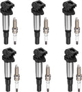 BDFHYK 6 Ignition Coil UF598 and 6 Iridium Spark Plug 97968 for Mini Cooper Countryman 2011-2016, Cooper 2007-2013 1.6L L4