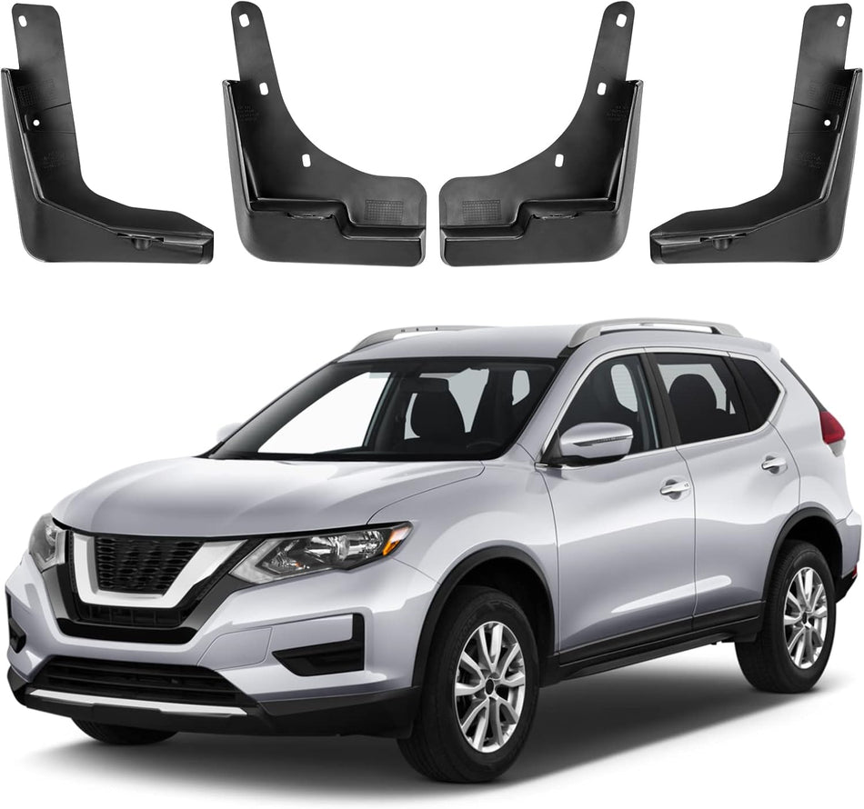 BDFHYK Mud Flaps Splash Guards Mudguards Mudflaps Compatible with Nissan Rogue 2014-2020, 4PCS Front & Rear Side