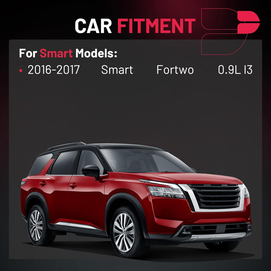 BDFHYK 3 Ignition Coil Pack UF808 and 3 Iridium Spark Plug 91121 Compatible with Smart Fortwo 2016-2017 0.9L l3 Coil for C987 2819060000