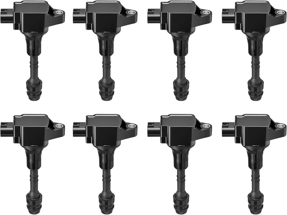 BDFHYK UF551 Ignition Coil Pack Compatible with Nissan 07-15 Armada,12-17 NV2500 NV3500,08-12 Pathfinder,08-15 TITAN,Compatible with INFINITI 07-10 QX56 5.6L V8 Coil for C1672 Set of 8