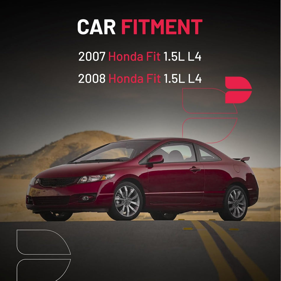 BDFHYK Ignition Coil Pack UF581 and Iridium Spark Plugs 4504 Compatible with Honda 2007 2008 Fit 1.5L L4 Naturally Aspirated C1578 5C1635 30520-PWC-501, Sets of 4