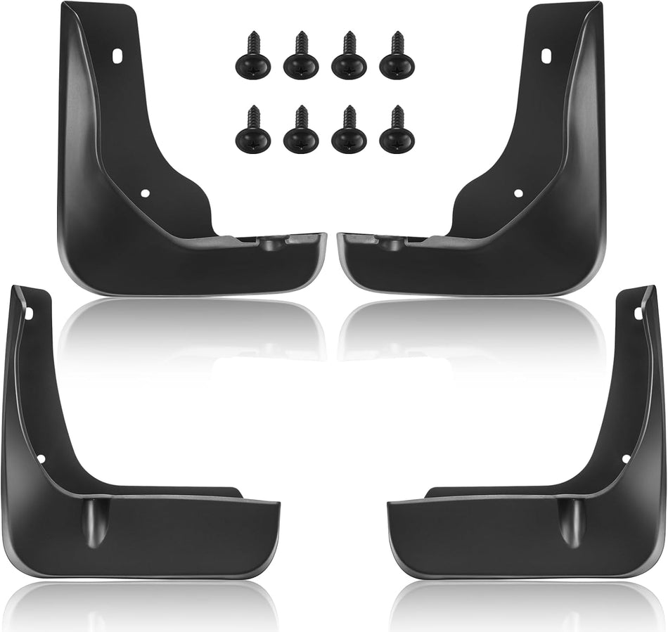BDFHYK Mud Flaps Splash Guards PP and PTO Front & Rear Side Mud Guards Compatible with Honda Accord 2016-2017 9th gen with Fender Flares 4 Pcs Black High Temperature Resistance