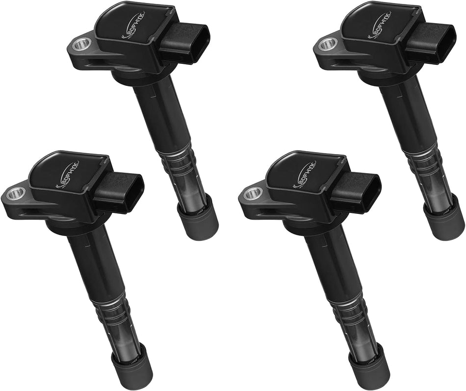 BDFHYK Ignition Coil Pack Set of 4 Compatible with Honda Accord Civic CR-V Element S2000 Acura RSX L4 2.0L 2.4L Replaces UF583 UF311 5C1382