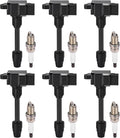 BDFHYK 6 Ignition Coil UF232 and 6 Iridium Spark Plug 5464 for INFINITI 1996-1999 I30, for Nissan 1995-1999 Maxima 3.0L V6