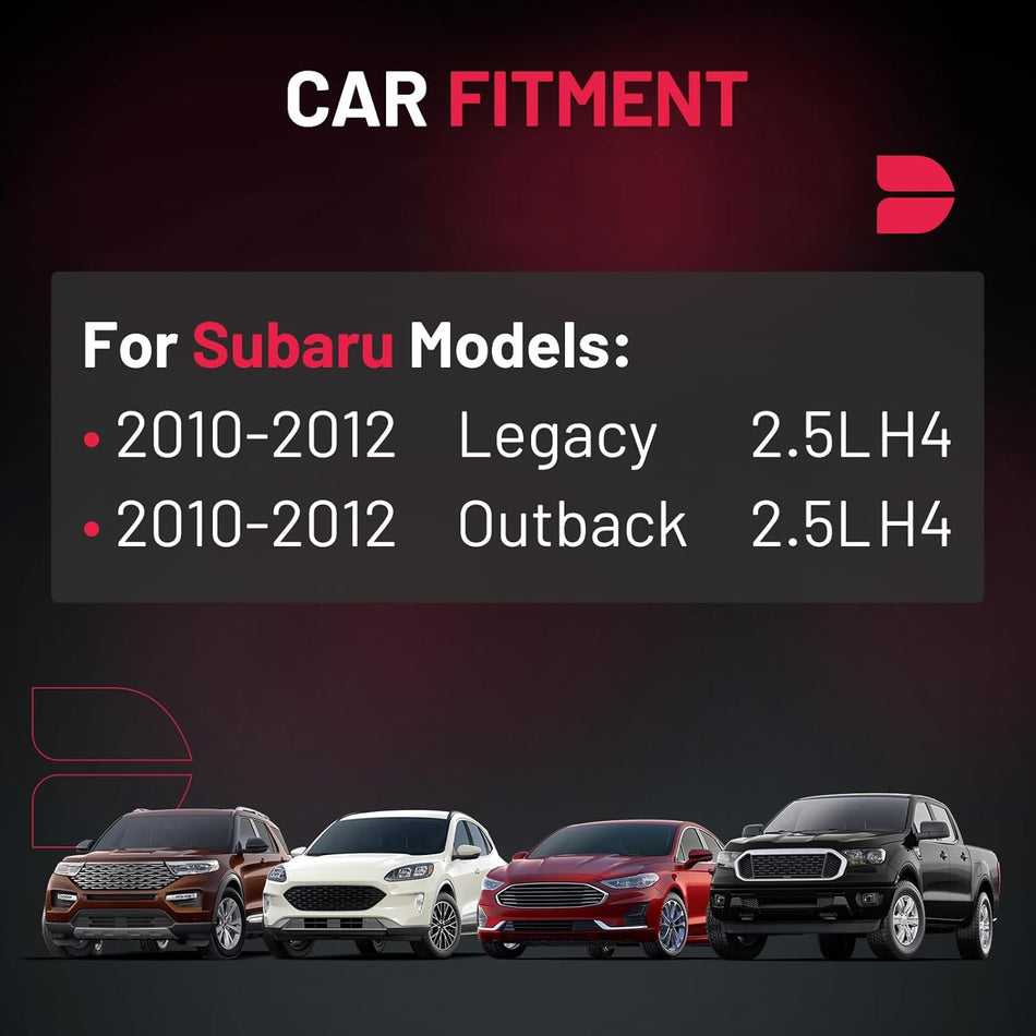 BDFHYK 4 Ignition Coil Pack UF668 and 4 Iridium Spark Plug 7092 Compatible with Subaru 2010-2012 Legacy 2.5L H4, 2010-2012 Outback 2.5L H4 Coil for 22433AA620 22433AA621