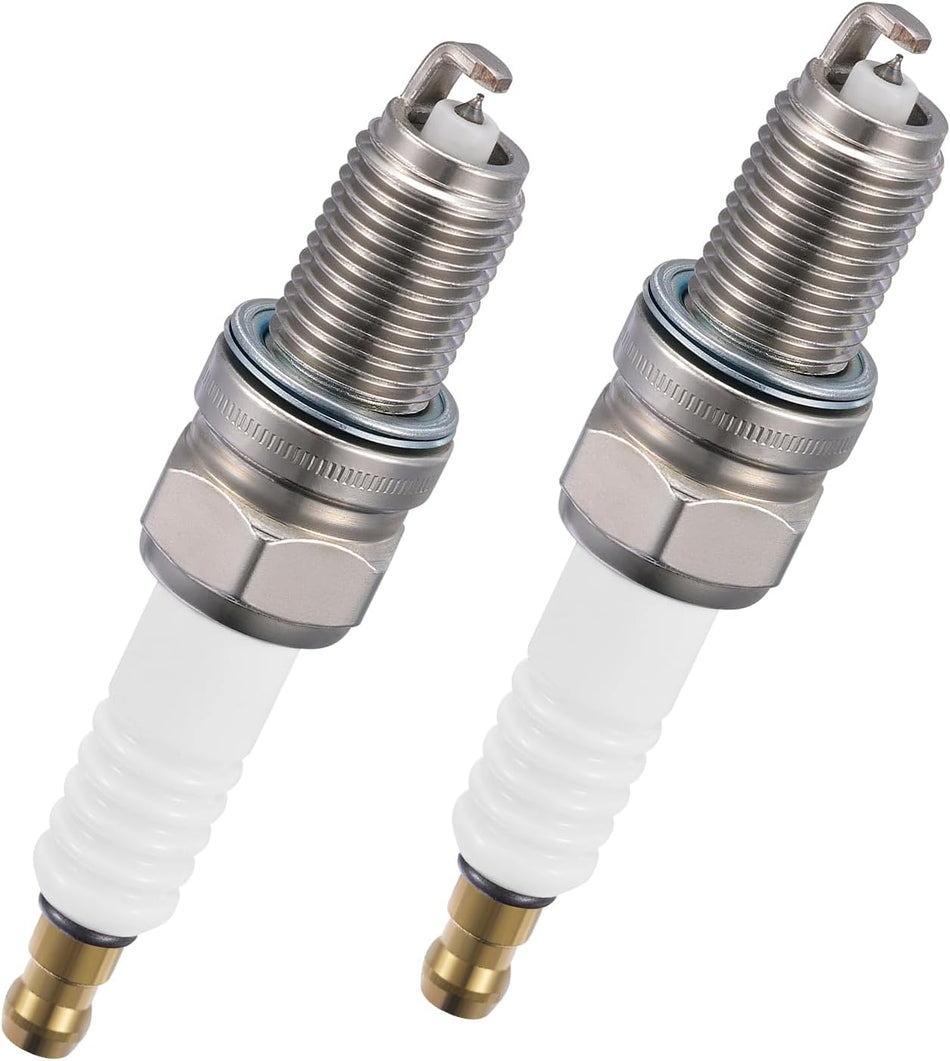 BDFHYK 6046 Iridium Spark Plugs Compatible with Fiat 2012-2017 500 1.4L L4 for Chevy 2013-2015 Spark 1.2L L4 Engines Replacement for 97637 DCPR7EIX Set of 2