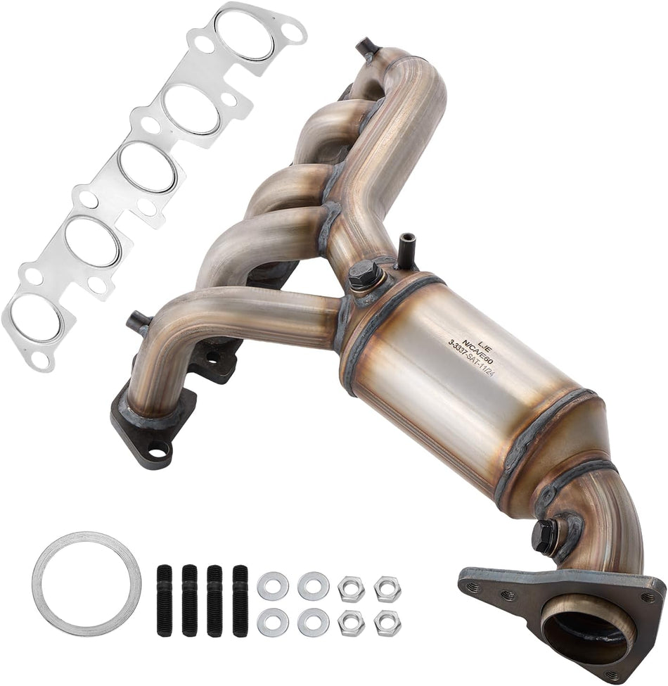 BDFHYK Front Exhaust Manifoldc Catalytic Converter with Gasket Kit Compatible with Chevrolet Colorado 2007-2012, Compatible with GMC Canyon 2007-2012, L5 3.7L, EPA Compliant, Replace 16578