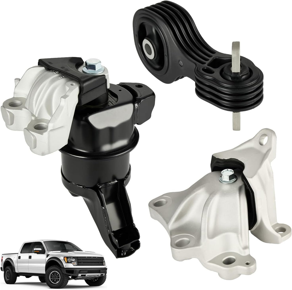 BDFHYK 3PCS Engine Motor and Trans Mounts Compatible with Honda Civic 2012-2013 1.5L l4/1.8L l4 Replace A65048,A65021,A65087,50820TR0A81,50890TR0A81,50850TR6A81