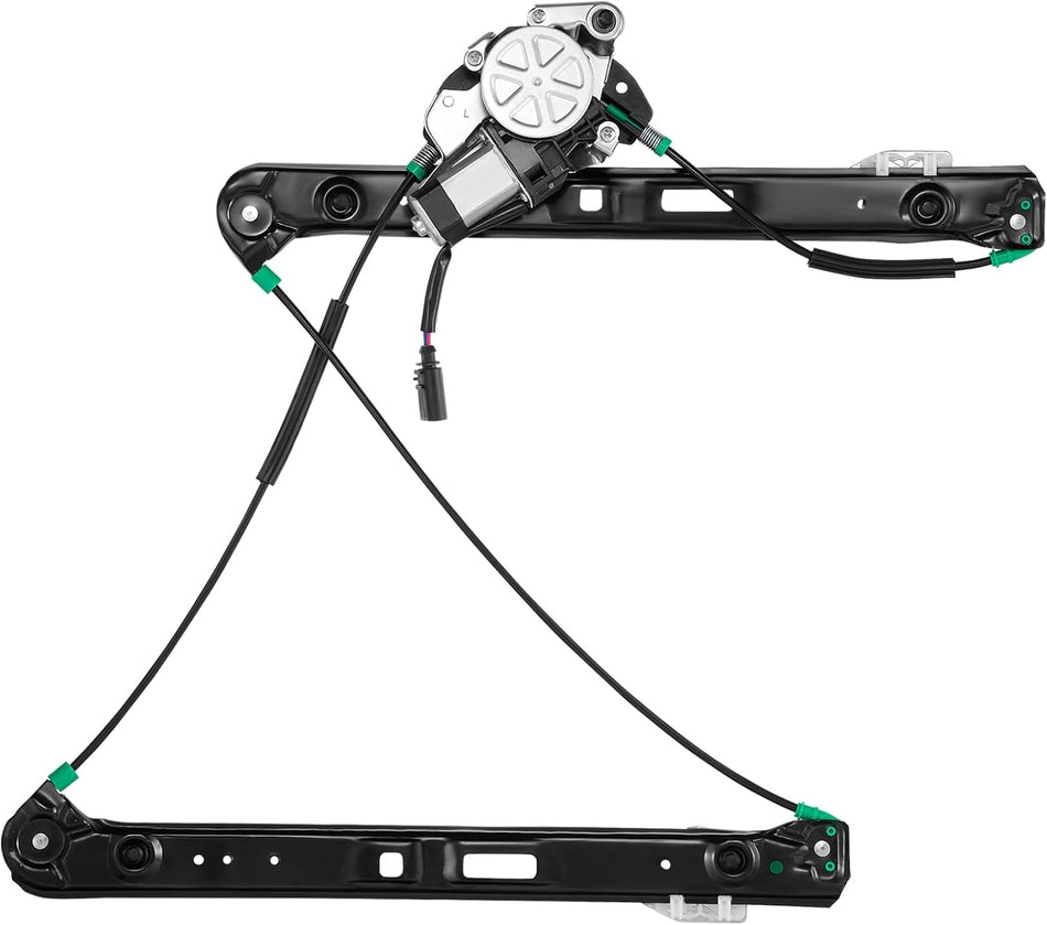 BDFHYK Power Window Regulator with Motor Front Left for 1999-2000 BMW 323i, 2001-2005 BMW 325i, 325xi, 328i, 330i, 330xi, Replaces 741-484