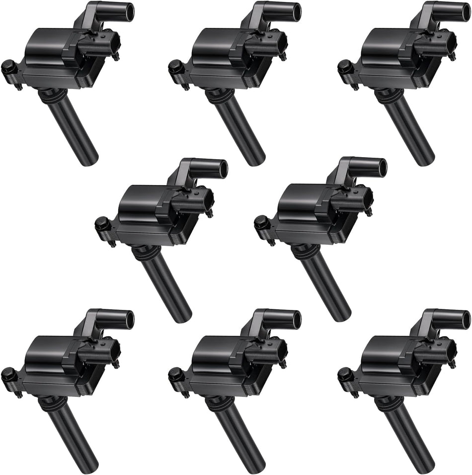 BDFHYK Ignition Coils Pack Compatible with Dodge Ram 1500 2500 3500,Compatible with Jeep Grand Cherokee, 300 Durango Magnum V8 l6 5.7L 5.9L Coil for 56028394AB UF378 E408 IC508 IC585 E1005 Set of 8