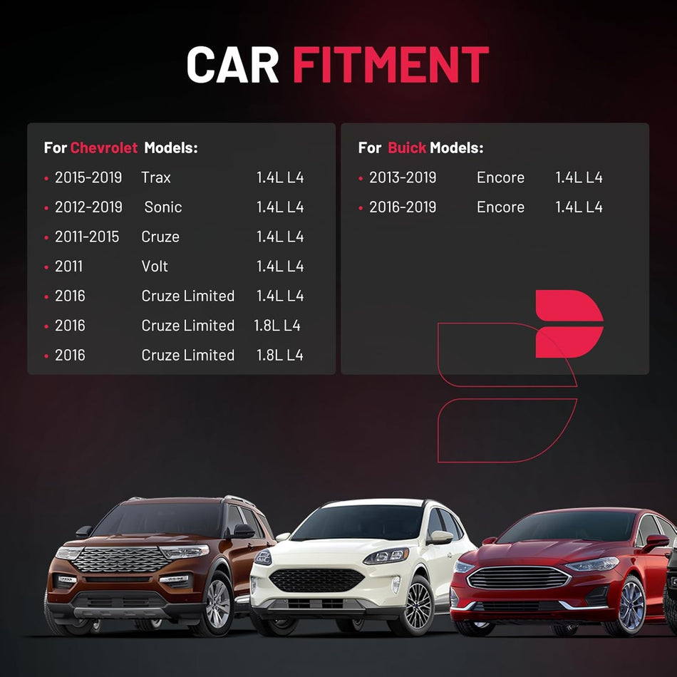 BDFHYK 1 Ignition Coil Pack UF669 and 4 Iridium Spark Plugs XP3922 Compatible with Buick Encore Chevy Cruze Cruze Limited Sonic Trax Volt 1.4L 1.8L L4 D521C 7805-1231 55577898