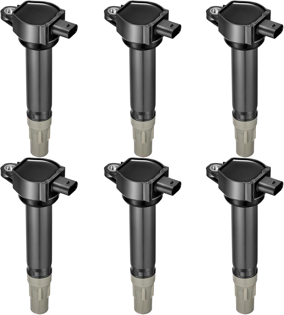 BDFHYK Ignition Coil Pack UF502 Set of 6 Compatible with Dodge Avenger Challenger Charger Journey,Compatible with Chrysler 300 Sebring Town & Country,Routan Replacement for E1002 GN10310 IC582 IC582SB