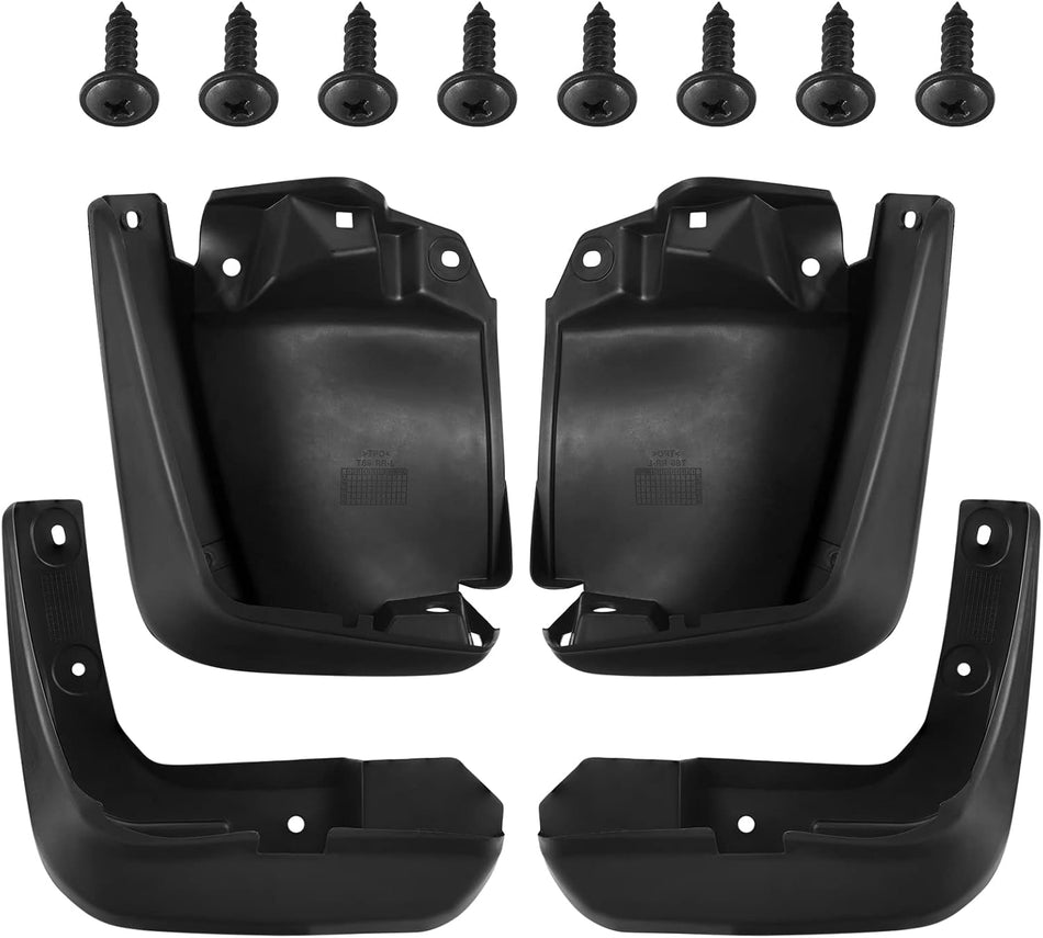BDFHYK Mud Flaps Splash Guards 4PCS Front & Rear Side Mud Guards Compatible with Honda Civic 2012-2015 Sedan Only, with Fender Flares (Eighth Generation)