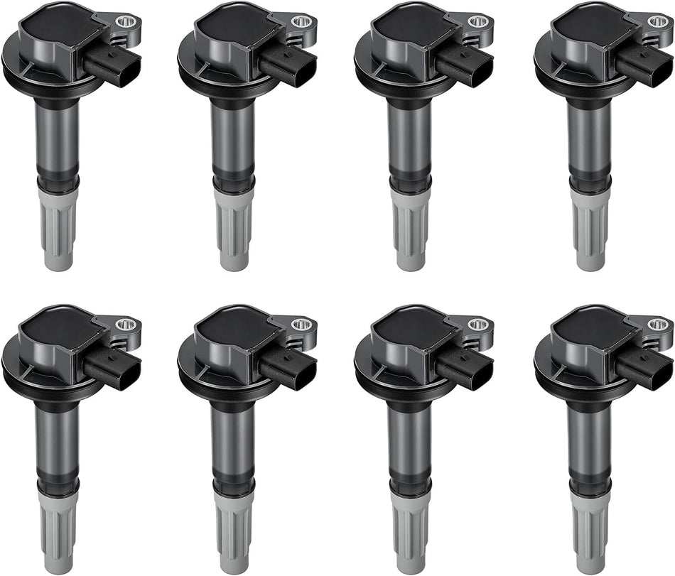 BDFHYK Ignition Coil Pack UF622 Set of 8 Compatible with 2011-2016 F-150 2011-2015 Mustang 2.3L 2.7L 3.5L 3.7L 5.0L 5.2L 5.4L 5.8L 6.2L L4 V6 V8 Replacement for DG542 U5178