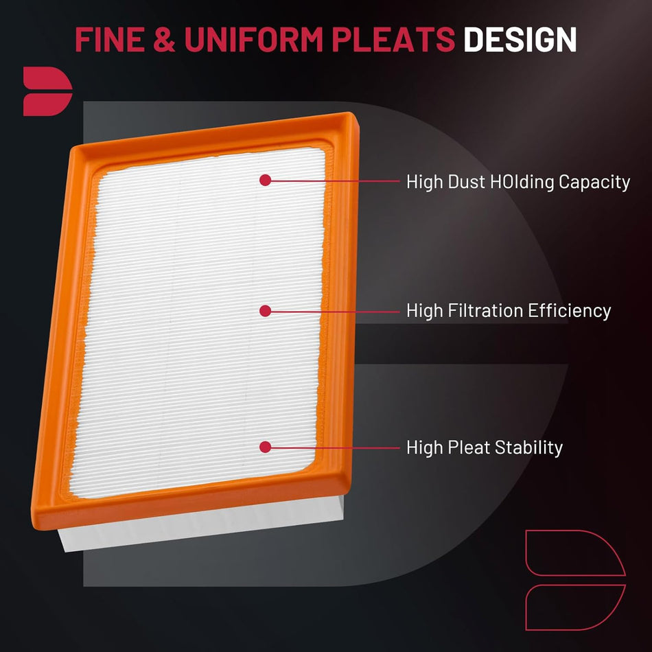 BDFHYK CA12289 2PC Engine Air Filters Compatible with Toyota Camry RAV4 Corolla Highlander Sienna Avalon Venza C-HR Crown, Compatible with Lexus ES300h NX350h RX350h UX200, Replace# 178010T060