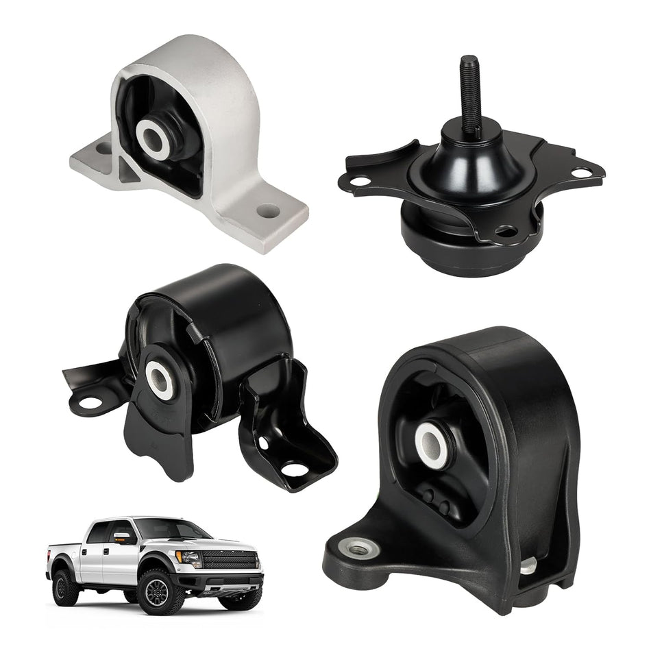 BDFHYK 4PCS Engine Motor and Trans Mounts Compatible with Acura EL 2001-2005 L4 1.7L,Compatible with Honda Civic 2001-2005 L4 1.7L Replace 50810S5AA81,A4511,50805S5A033,50805S5AA01,A6595,50840S5A990