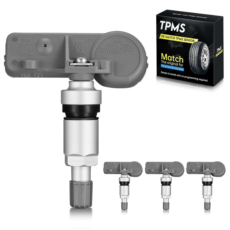 BDFHYK Aluminum Alloy Valve GM 315Mhz Tire Pressure Monitoring System TPMS Sensors Compatible with Chevy Silverado GMC, Compatible with Cadillac Buick Pontiac Saab Replace#13598771 13598772 13586335