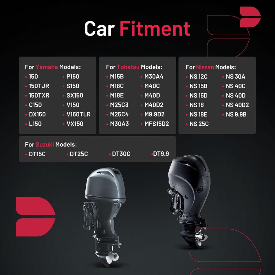 BDFHYK L77JC4 Iridium Spark Plugs Compatible with Nissan Compatible with Suzuki for Tohatsu for Yamaha, Set of 4