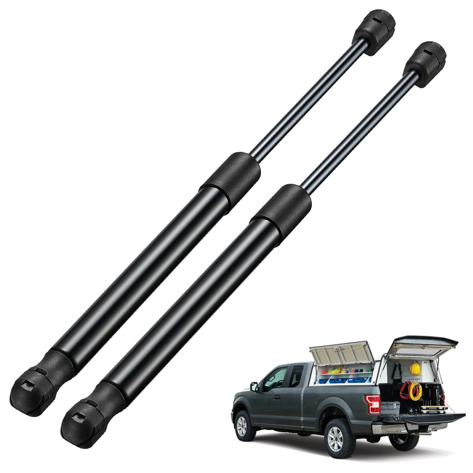 BDFHYK SX140P10 14 inch 10Lbs/45N Gas Struts Shocks Lift Support for Tool Box lid, Cabinet Door, Storage Box Lid,Hammerhead Toolbox,Camper Shell,Tool Box Lid,RV Bed, Floor Hatch, Trap Door,Set of 2