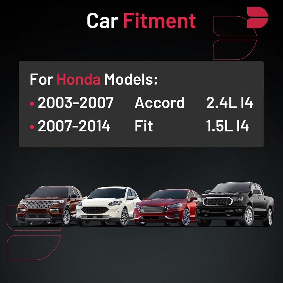 BDFHYK Iridium Spark Plugs 6774 Compatible with Honda Fit 2007-2014 1.5L, Accord 2.4L 2003-2007 L4 Replacement for IZFR6K-13 Set of 4
