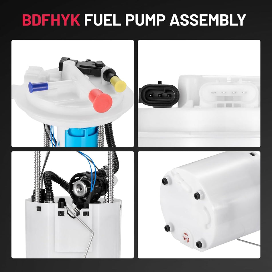 BDFHYK Electric Fuel Pump Module Assembly Compatible with Chevrolet Silverado 1500 2500 HD 3500 HD, Compatible with GMC Sierra 1500 2500 HD 3500 HD 2007 2008 4.3L 6.0L V6 V8 Replace E3750M