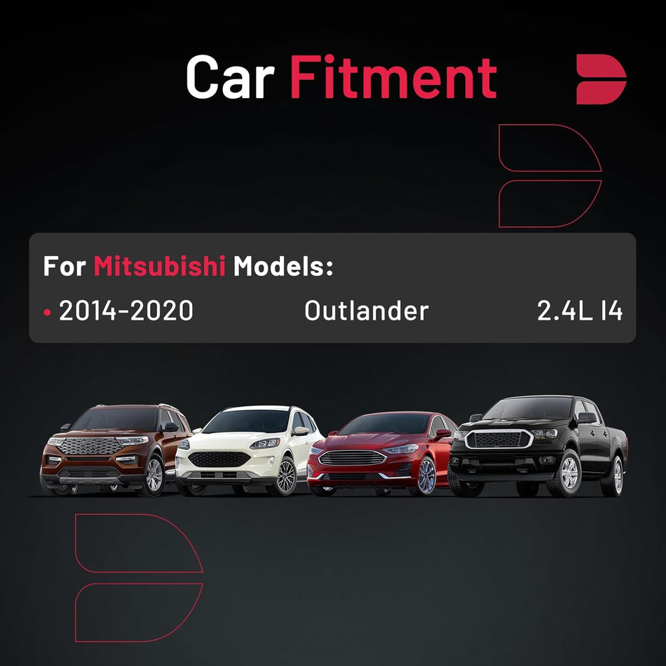 BDFHYK 95264 Double Iridium Spark Plugs Compatible with Mitsubishi Outlander 2014 2015 2016 2017 2018 2019 2020 2.4L L4 Replacement for DILKR6D11G 1822A088 Set of 4