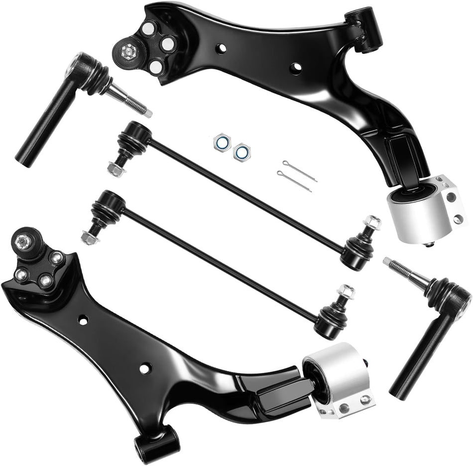 BDFHYK Automotive Replacement Control Arms 6pcs,with Ball Joint Compatible with Chevrolet Equinox 2010-2017, Compatible with GMC Terrain 2010-2017 Replace K623583, K623582,K750188, K750189, ES800640