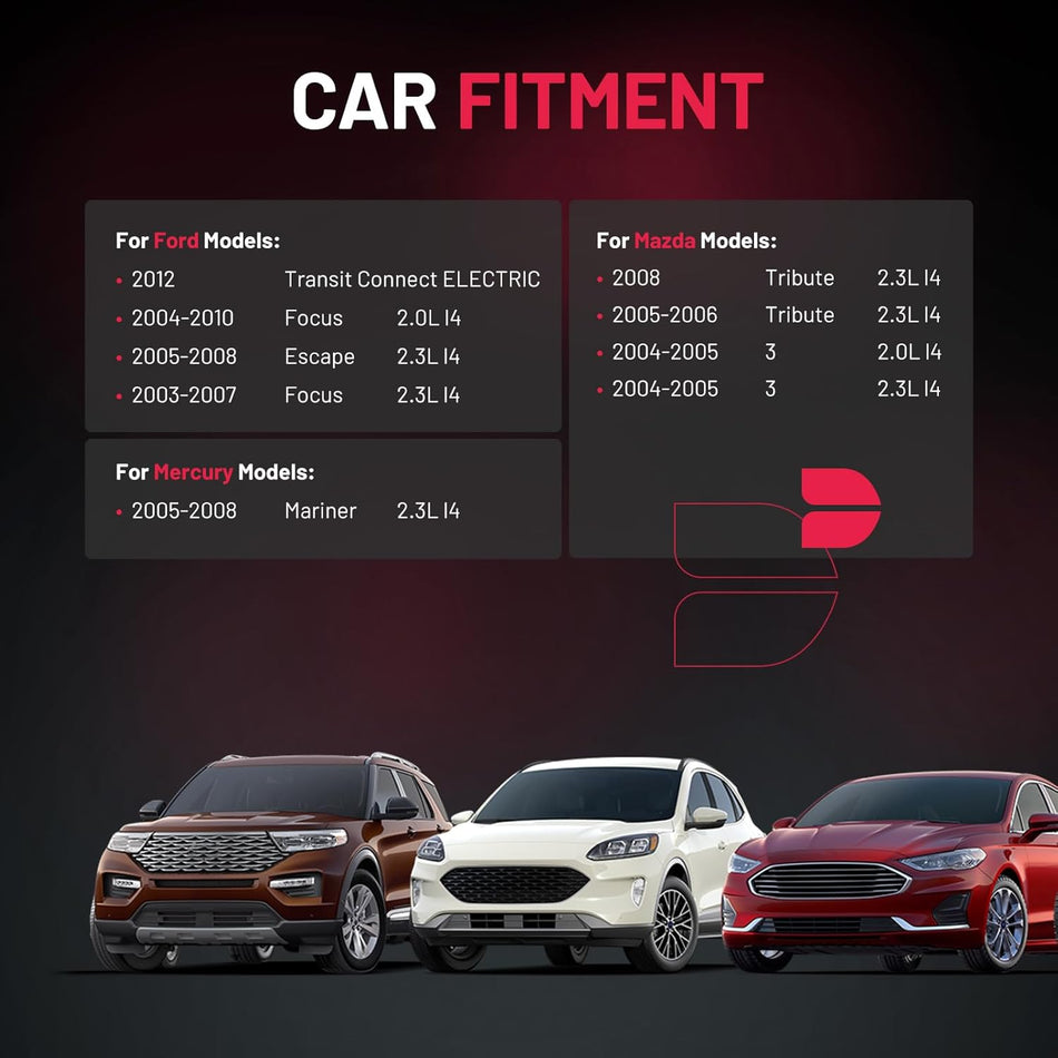 BDFHYK Ignition Coil FD505 & Spark Plug AP104 compatible with Mercury Escape C-Max Fusion Transit Connect MKZ 2.0L 2.5L,Set of 4