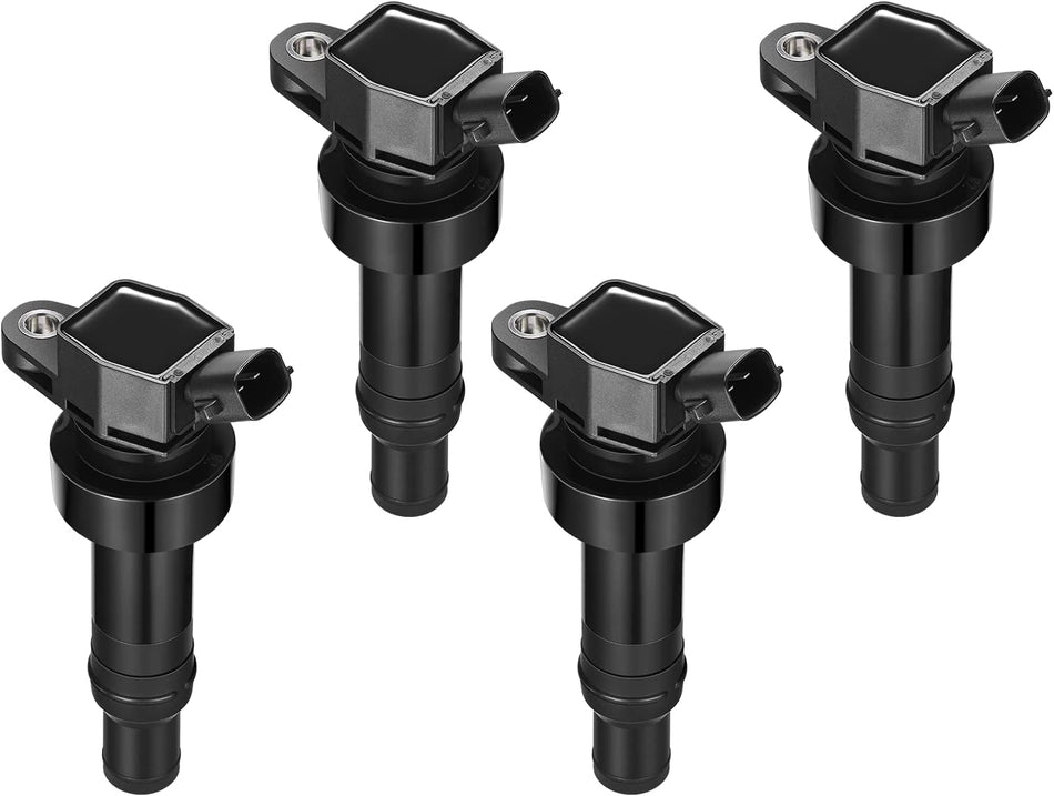 BDFHYK Ignition Coil Pack Set of 4 Compatible with Hyundai 2012-2021 Accent 2012-2017 Veloster Compatible with Kia 2012-2019 Rio Soul 1.6L L4 UF652 C1803