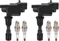 BDFHYK 2 Ignition Coil UF408 and 4 Iridium Spark Plug 7090 for Mazda Miata 1.8L L4 2001-2005