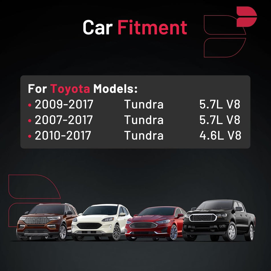 BDFHYK 4024188361 Double Iridium Spark Plugs Compatible with Toyota Tundra 2007-2017 Engine for 4.6L 5.7L V8 Set of 8