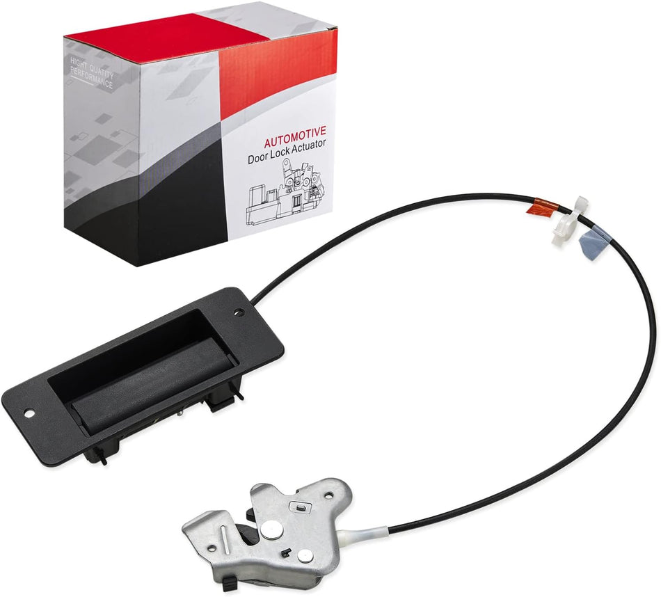 SYERAL Lower Door Latch Assembly w/Door Handle Compatible with E150 E250 E350 Van Superduty 1992-2009 Passenger Side Hinged Door Left Replace Latch and Handle 6C2Z-15264A01-AA