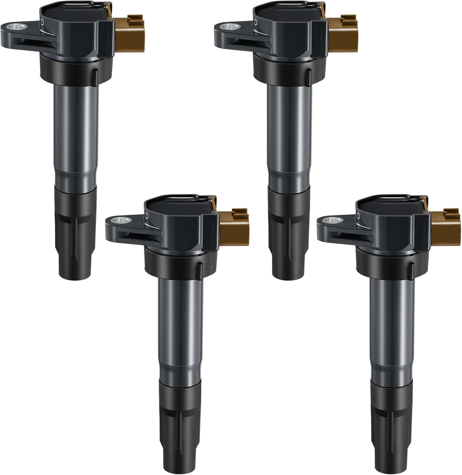 BDFHYK Ignition Coil Pack Set of 4 Compatible with Suzuki 13-16 Swift 09-13 Grand Vitara 10-13 Kizashi SX4 SX4 Crossover 1.2L 1.6L 2.0L 2.4L L4 Replacement for GN10615 5C1789 C1732 1788504 UF634