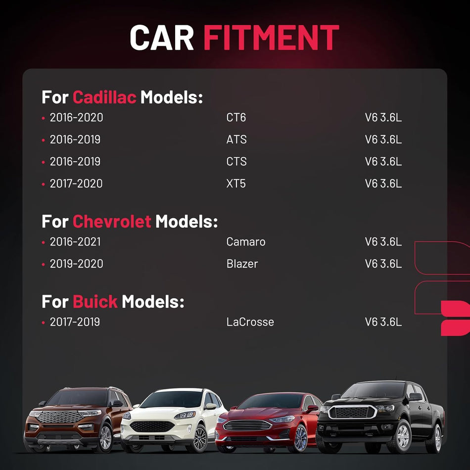 BDFHYK 6 Ignition Coil Pack UF830 and 6 Iridium Spark Plug LNAR7AIX Compatible with Chevy 16-20 Camaro, 19-20 Blazer, Compatible with Cadillac 17-20 XT5 CT6 ATS CTS, 17-20 LaCrosse Coil for GN10889