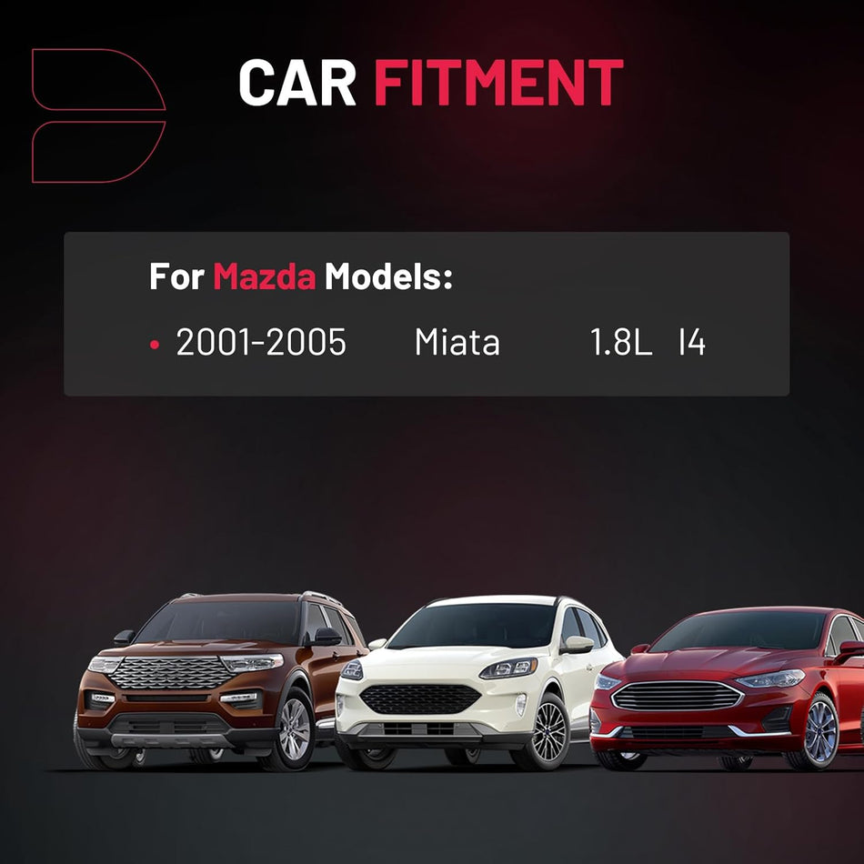 BDFHYK Ignition Coil Packs Compatible with Mazda 2001-2005 Miata 1.8L l4,Coil for 5C1202 72932012 9212060 C1339 E428 EBC1495 GN10437 IC528SB UF408 Set of 2