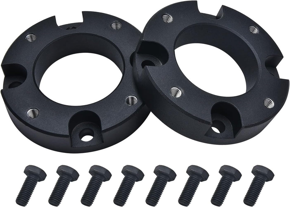BDFHYK 2.0 inch Front Leveling Kit Strut Spacers Compatible with Toyota Tundra 2WD /4WD 2007-2021, Compatible with Toyota Sequoia 2WD/4WD 2007-2021