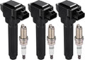 BDFHYK Ignition Coil UF815 & 5018 Iridium Spark Plug for Mitsubishi Mirage 2014-2015 1.2L L3,Sets of 3
