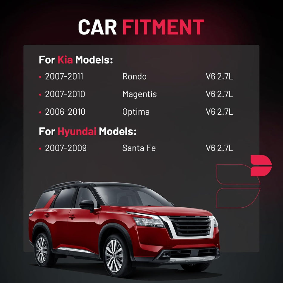 BDFHYK 6 Ignition Coil Pack UF558 and 6 Iridium Spark Plug 4469 Compatible with Kia 07-11 Rondo,07-10 Magentis,06-10 Optima,Compatible with Hyundai 07-09 Santa Fe V6 2.7L Coil for 5C1624 GN10441 C1567