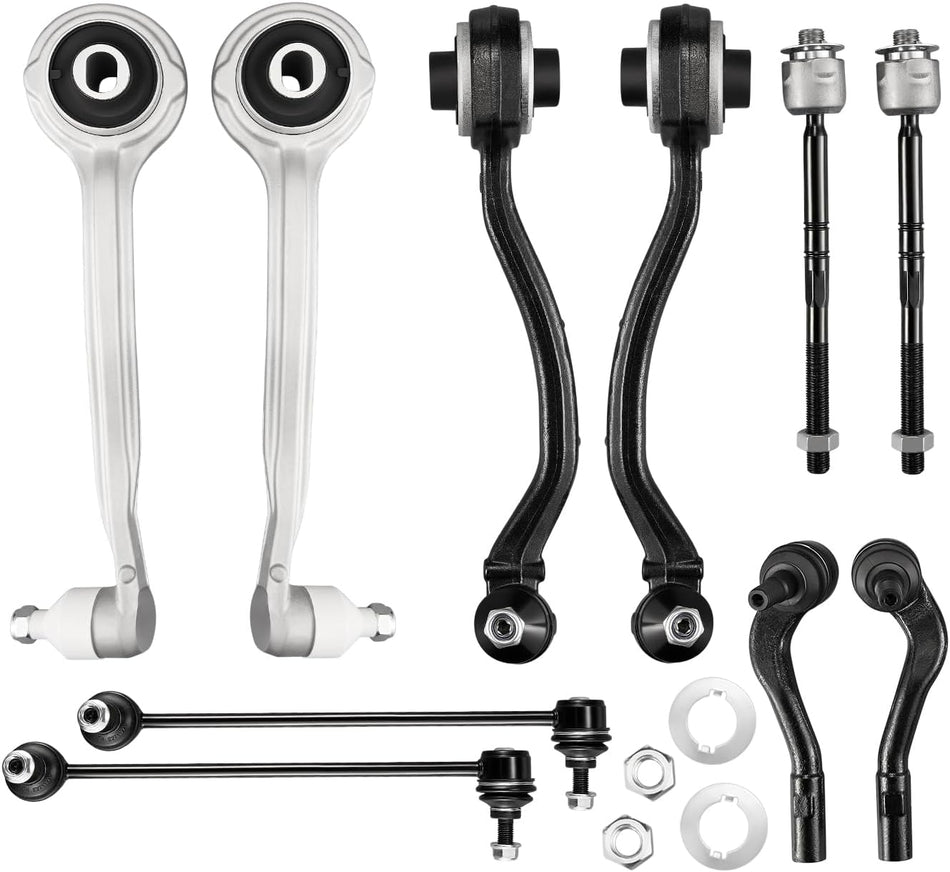 BDFHYK 10PCS Automotive Replacement Front Control Arms with Ball Joint Compatible with Mercedes-Benz C230 C240 C280 C32 AMG C320 C350 CLK320 CLK350 CLK500 CLK550 CLK55 AMG 2001-2009 Replace K620086