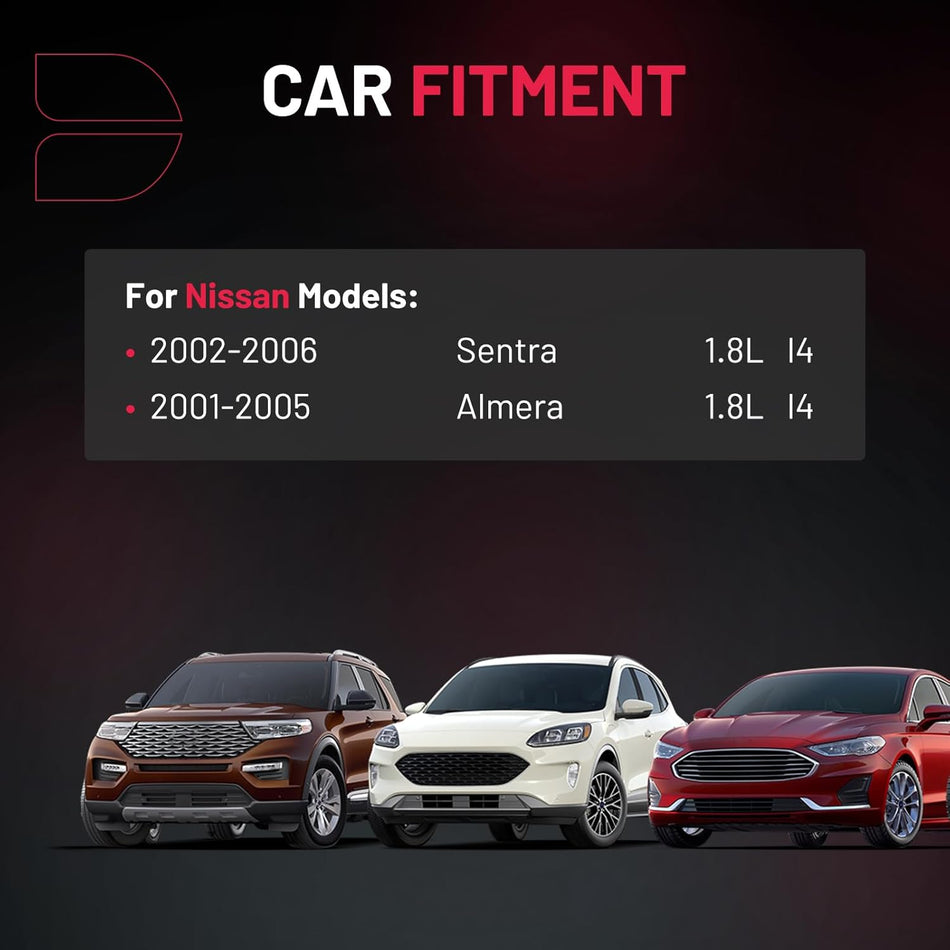 BDFHYK Ignition Coil Packs Compatible with Nissan 2002-2006 Sentra 1.8L l4, 2001-2005 Almera 1.8L l4,Coil for 22448-6N000 22448-6N002 22448-6N010 C1397 E381 1788306 5C1394 UF351 Set of 4