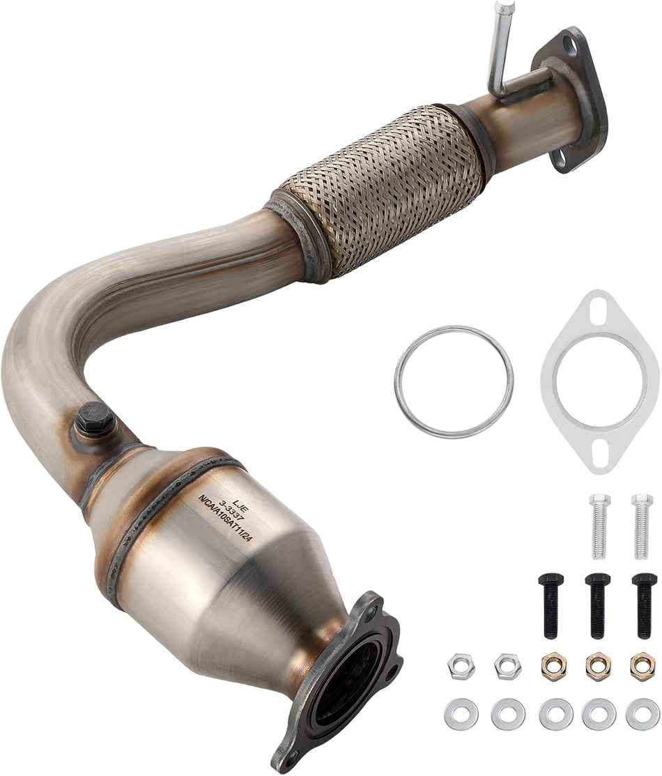 BDFHYK Front Exhaust Manifold Catalytic Converter Kit Compatible with Chevrolet Captiva Sport 10-15, Compatible with GMC Terrain 10-14, L4 2.4L, EPA Compliant, Replace 16581
