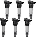 BDFHYK 6PCS Ignition Coil Pack UF594 for Volvo S60 S80 XC60 XC70 XC90, Land Rover LR2 3.0L 3.2L L6