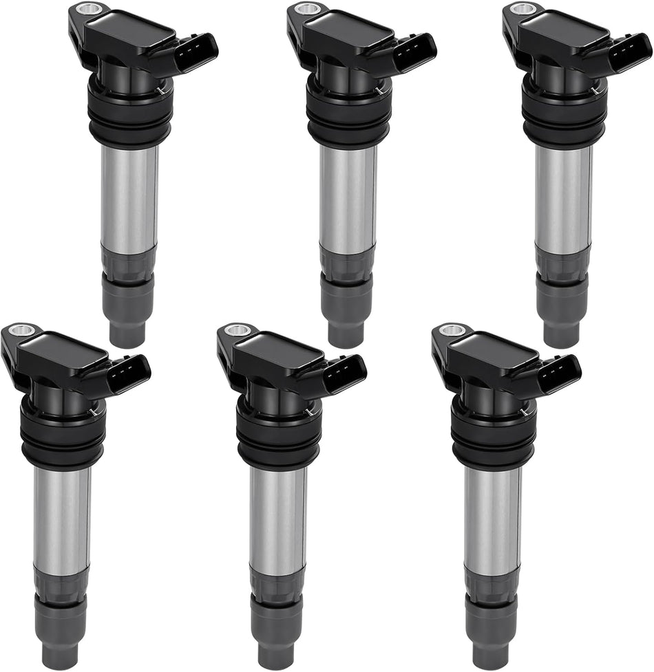 BDFHYK Ignition Coil Packs Compatible with Land Rover LR2, Compatible with Volvo S60 S80 V60 V70 XC60 XC70 XC90 3.0L 3.2L l6,Coil for UF594 48733 C-815 GN10558 U5149 Set of 6