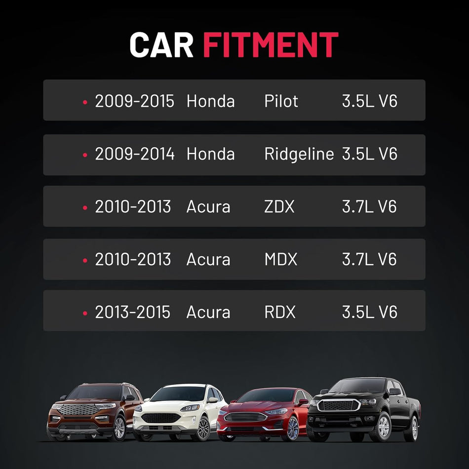 BDFHYK Ignition Coils Pack Compatible with Honda Accord Odyssey Pilot Ridgeline,Compatible with Acura RDX RL TL MDX ZDX 3.7L 3.5L 2008 2009 2010 2012 2013 2014 2015 2016 Coil for UF624 5C1722 Set of 6