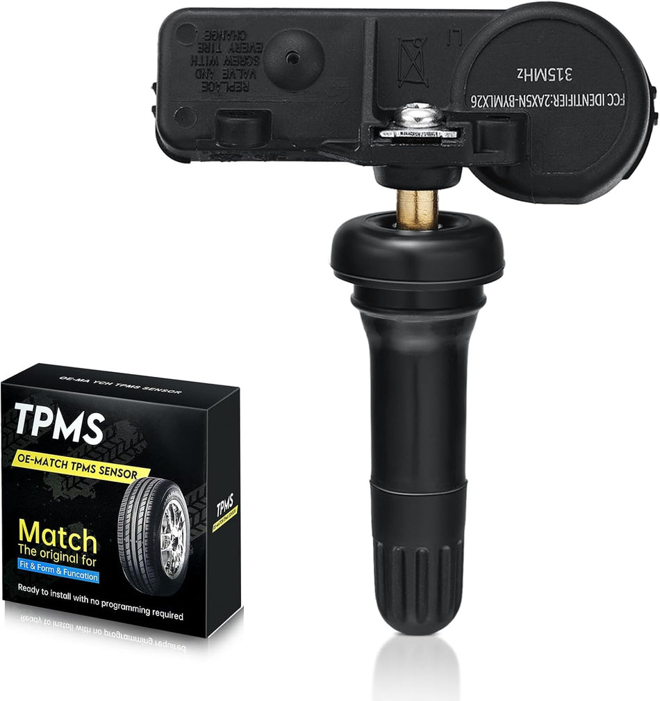 BDFHYK TPMS Sensor GM 315Mhz Tire Pressure Monitoring Sensor Compatible with Chevy Silverado Buick GMC Cadillac Pontiac Replacement Tire Pressure Sensor OE# 13598771 13598772 13586335