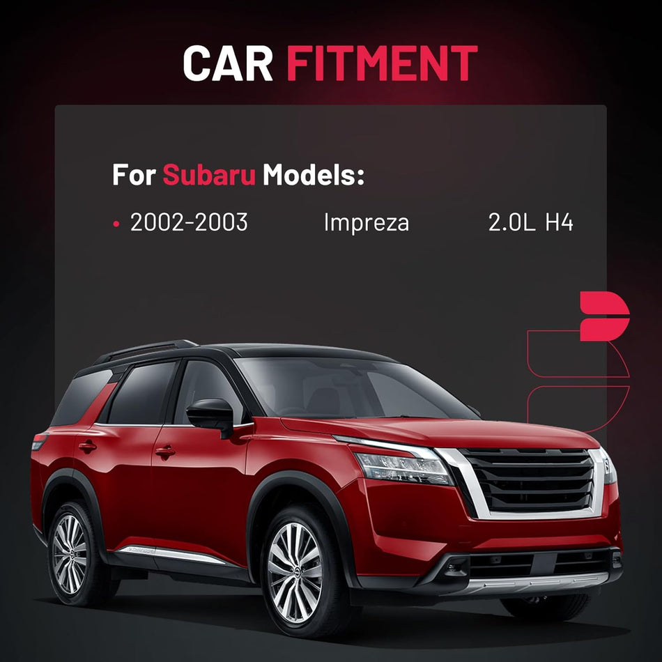 BDFHYK 4 Ignition Coil Pack UF480 and 4 Iridium Spark Plug 7090 Compatible with Subaru Impreza 2002 2003 2.0L H4 Coil for UF-480 E960 52-1749 IC560 22433-AA421 22433-AA560 22433-AA561
