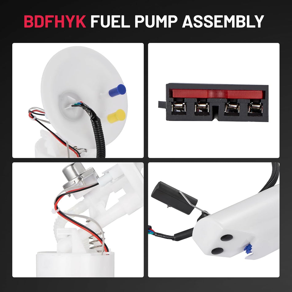 BDFHYK Electric Fuel Pump Module Assembly Compatible with Chrysler Cirrus Sebring 1995-1998, Compatible with Dodge Stratus 1995-1997 2.0L 2.4L 2.5L L4 V6 Replace E7089M