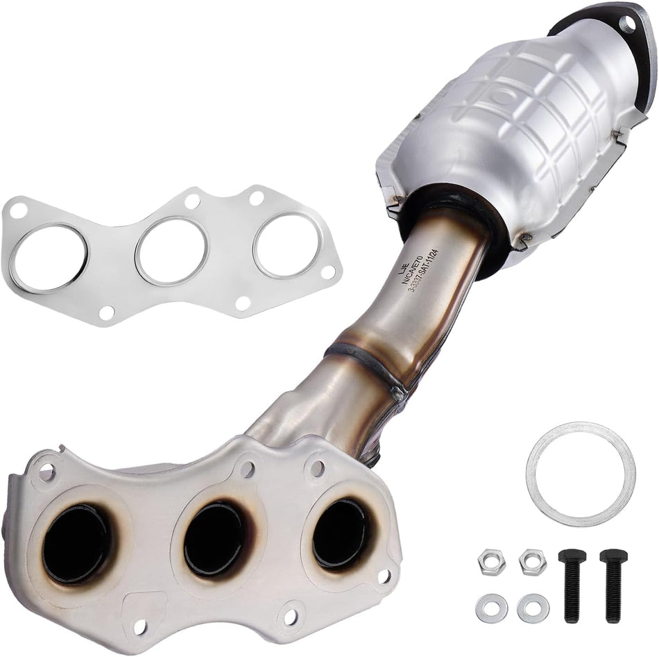 BDFHYK Front Left Exhaust Manifold Catalytic Converter with Gasket Kit Compatible with Lexus GS350 07-11, IS250 06-15, IS350 06-17, RC350 15-17, V6 2.5L 3.5L, EPA Compliant, Replace 641557