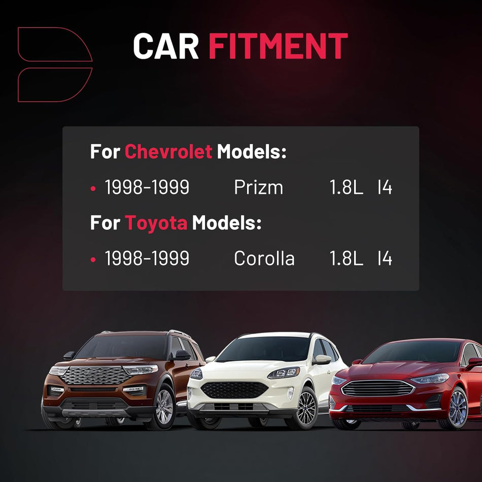 BDFHYK Ignition Coil Packs Compatible with Chevy 1998-1999 Prizm 1.8L l4; Compatible with Toyota 1998-1999 Corolla 1.8L l4,Coil for UF246 UF246T 5C1075 C651 CUF246 C246 48952 U3028 1788336 Set of 2